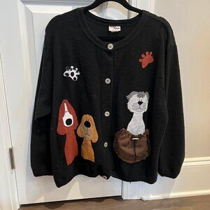 Cute sweater with dogs XL